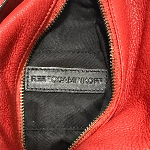 $60 🛍️ Rebecca Minkoff Vibrant Red Leather 🎒 Backpack Regular price $198 - Picture 3 of 3